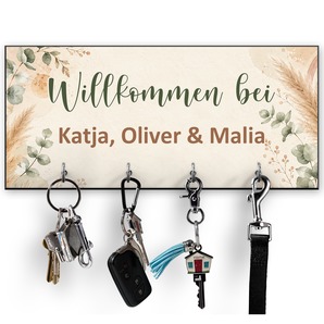 Unikatolo Schlüsselbrett Boho Stil mit Name personalisiert