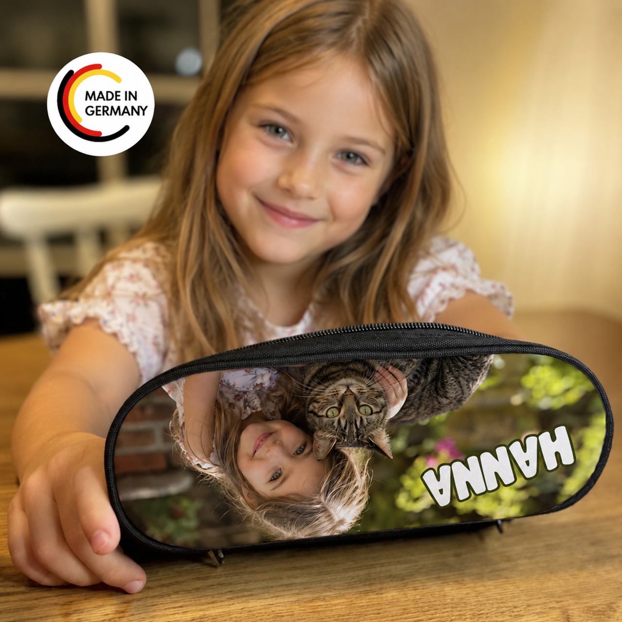 Unikatolo Federmäppchen mit Foto oder Logo personalisiert bedruckt