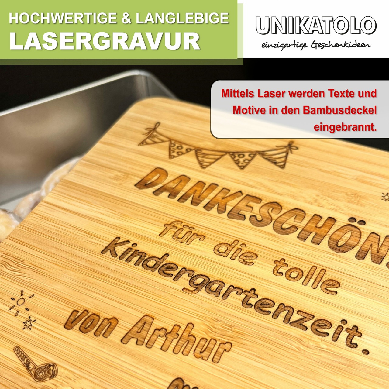 Unikatolo Personalisierte Keksdose OSTERN mit Name