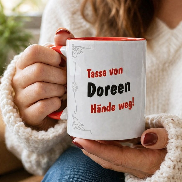 Unikatolo Glühweintasse lustig mit Name personalisiert