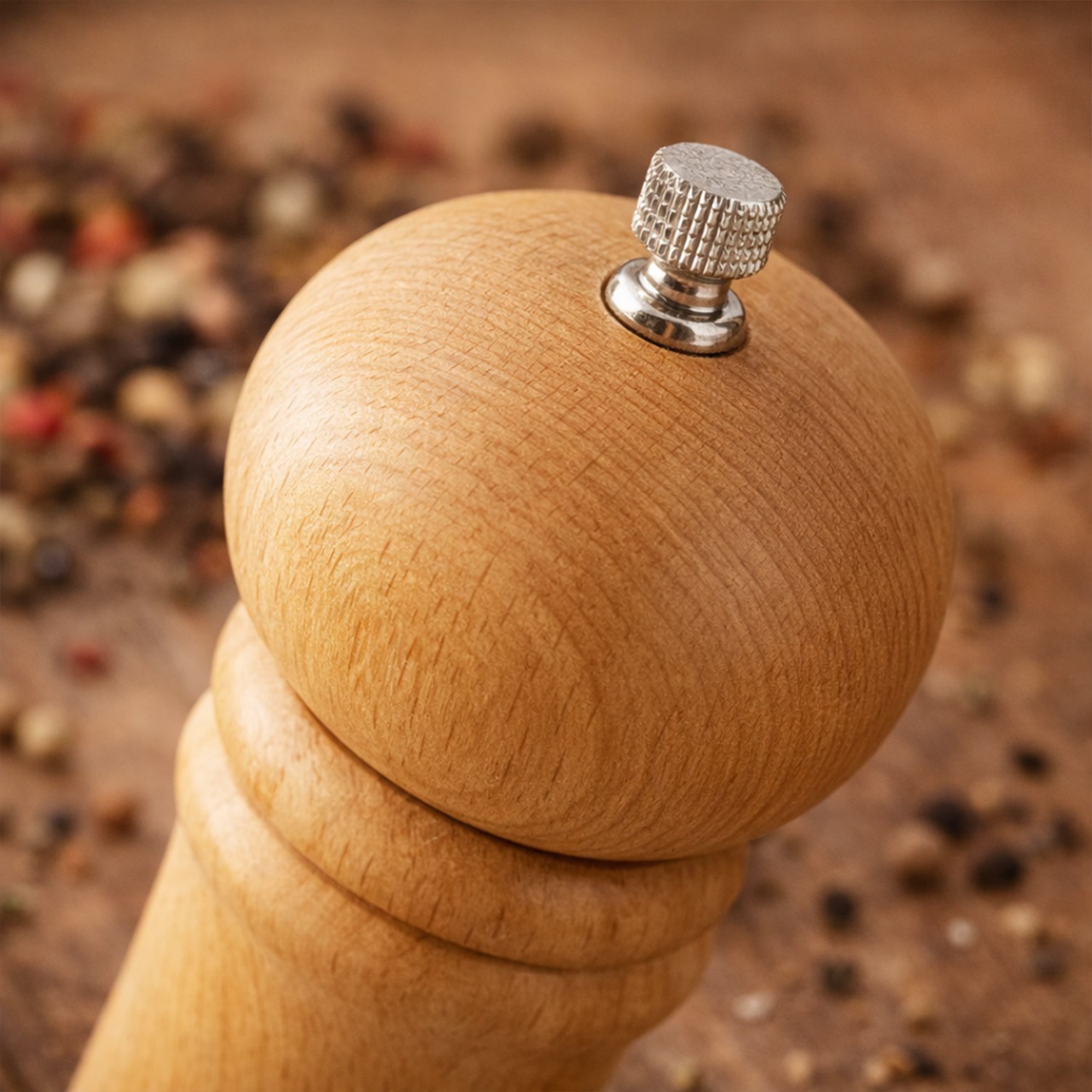 Unikatolo Pfeffermühle XL aus Holz mit Name personalisiert