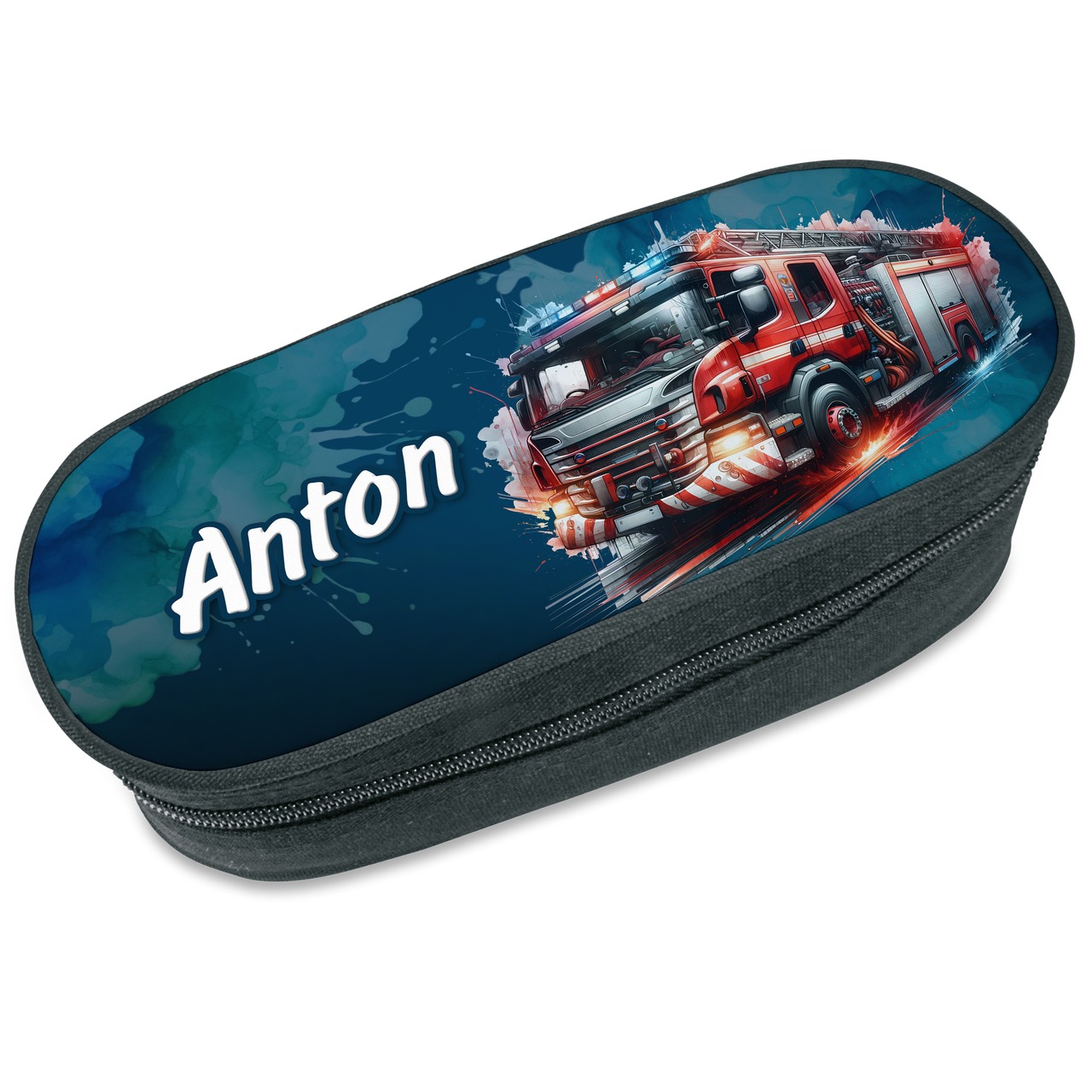 Unikatolo Federmäppchen Feuerwehr mit Name personalisiert