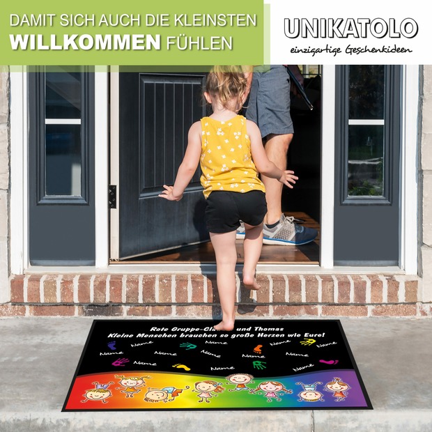 Unikatolo Fußmatte Motiv HÄNDE Kita