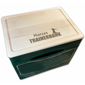 Bierkastenbrett Trainerbank Handball mit Name personalisiert