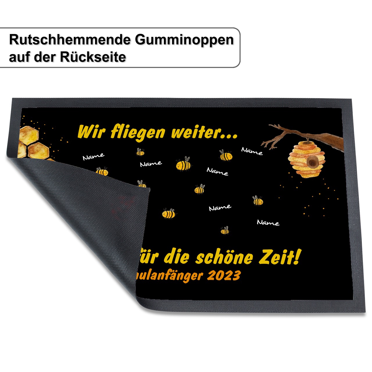 Unikatolo Fußmatte Motiv BIENEN KiTa