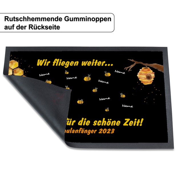 Unikatolo Fußmatte Motiv BIENEN KiTa