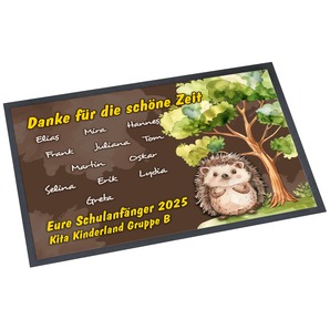 Unikatolo Fußmatte Motiv IGEL KiTa