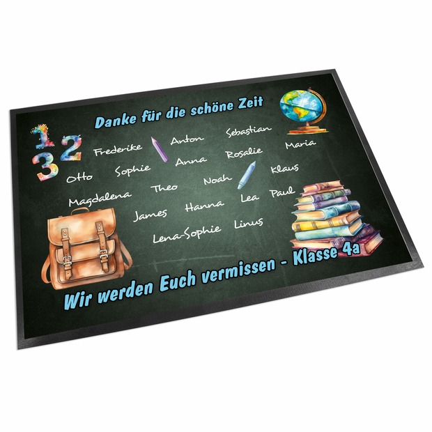 Unikatolo Fußmatte Motiv SCHULE