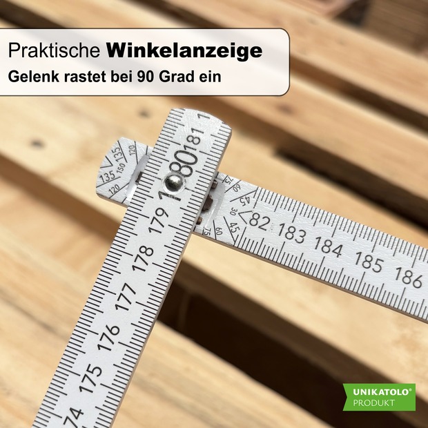 Unikatolo Zollstock Held der Arbeit mit Name personalisiert