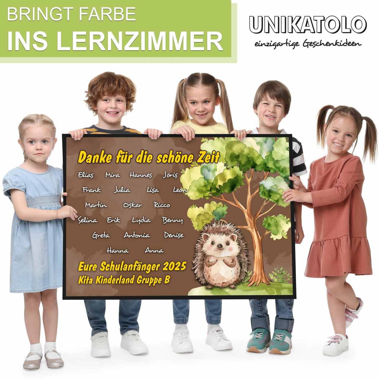 Unikatolo Fußmatte Motiv IGEL KiTa