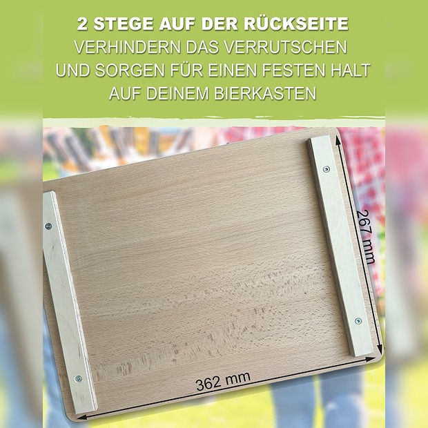 Bierkastenbrett Trainerbank Handball mit Name personalisiert