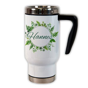 Unikatolo Thermobecher mit Name personalisiert | Blätter
