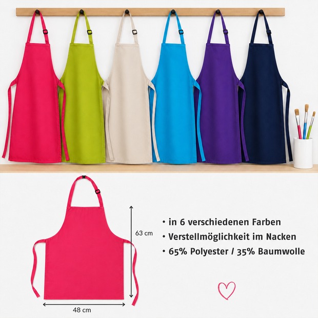 Unikatolo Kinderschürze BACKEN mit Name personalisiert | HELLBLAU