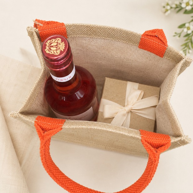 Unikatolo weihnachtliche Jute Tasche mit Name personalisiert