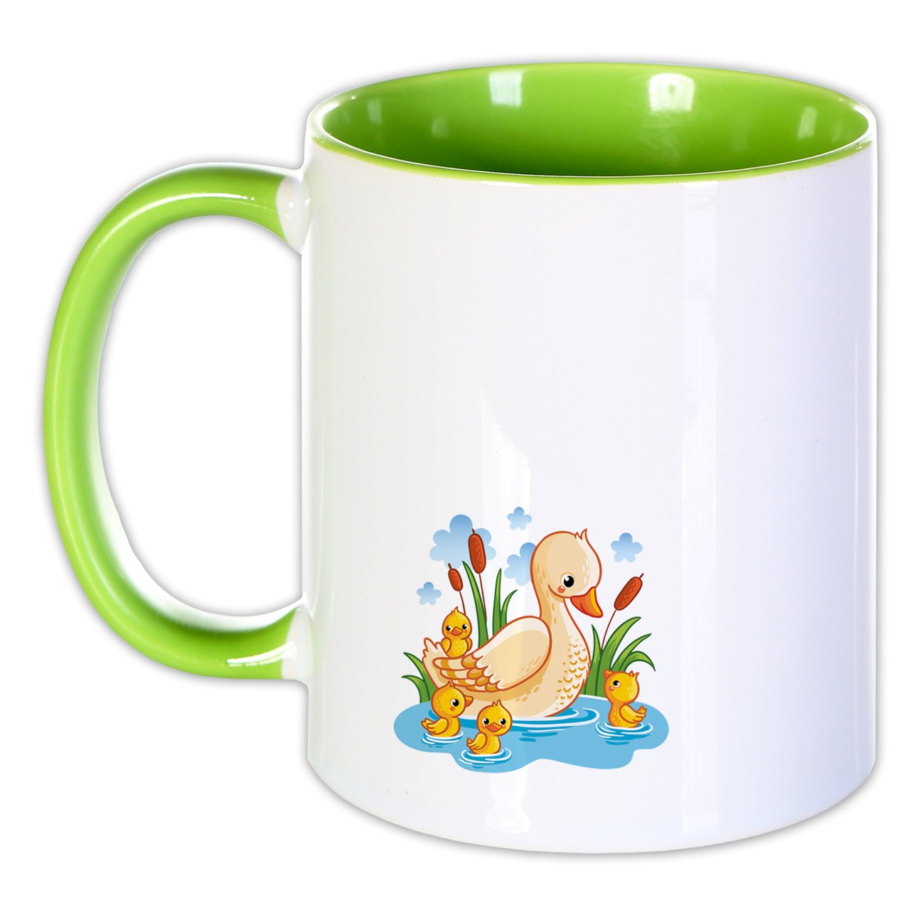 Unikatolo Tasse mit Name personalisiert Kinder Motiv Traktor GRÜN
