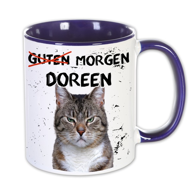 Unikatolo Tasse mit Name personalisiert Motiv Miezepeter