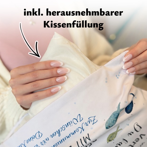 Unikatolo Kissen Motiv Hochzeit 2 mit Namen personalisiert