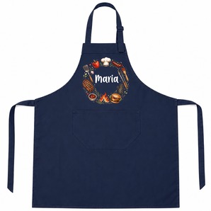Unikatolo Grillschürze BBQ mit Name personalisiert | NAVY