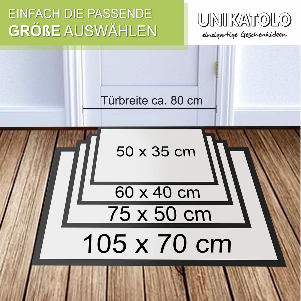 Unikatolo Fußmatte Motiv SCHULE