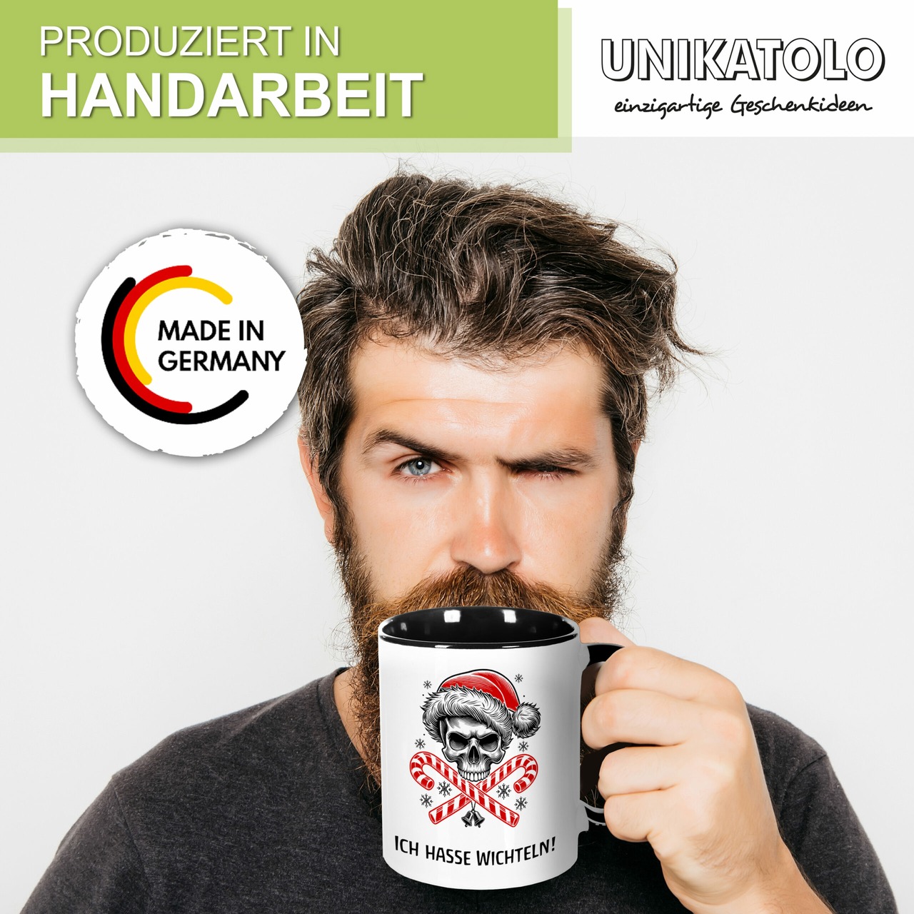 Unikatolo Tasse Ich hasse WICHTELN mit Name personalisiert