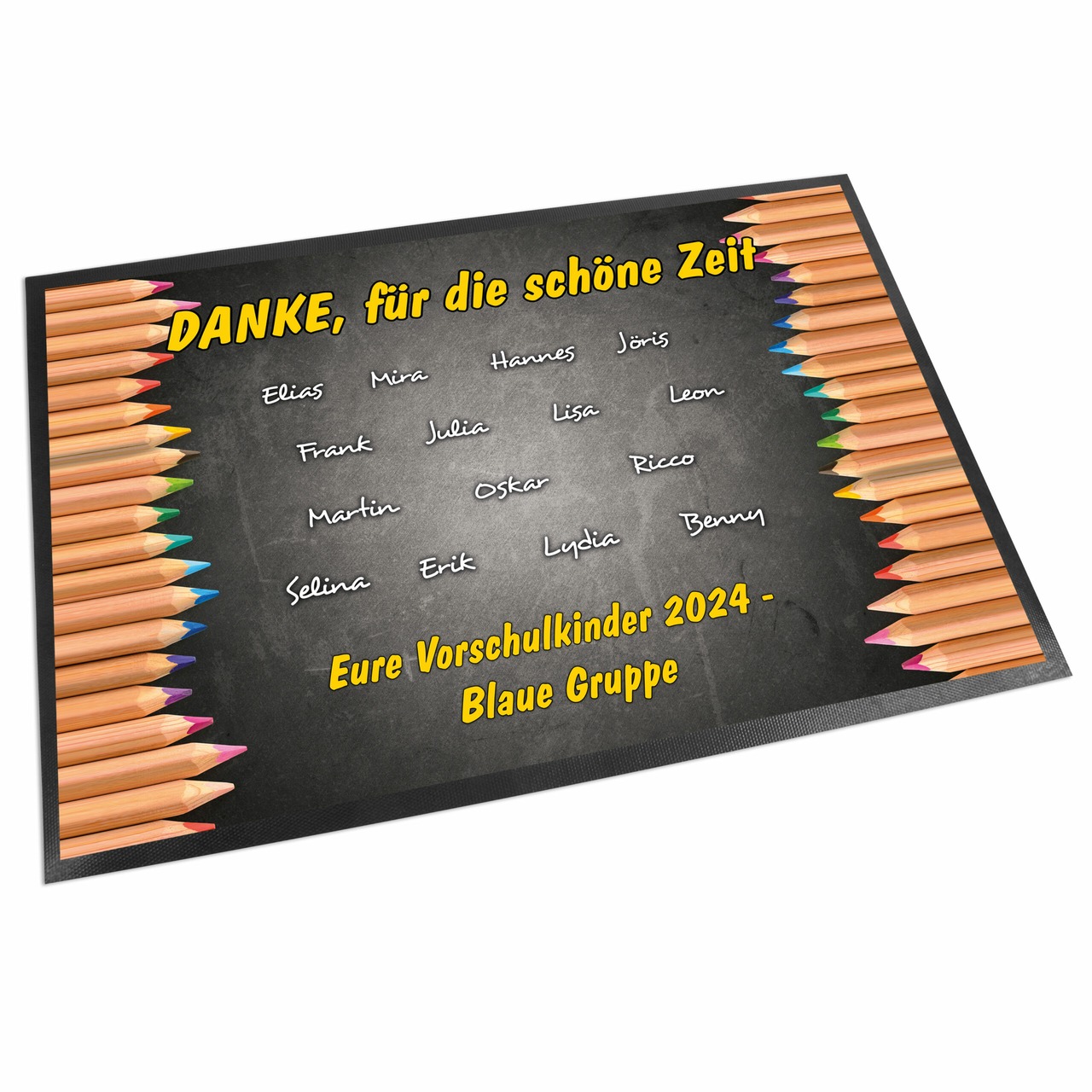 Unikatolo Fußmatte Motiv STIFTE Kita