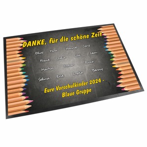 Unikatolo Fußmatte Motiv STIFTE Kita