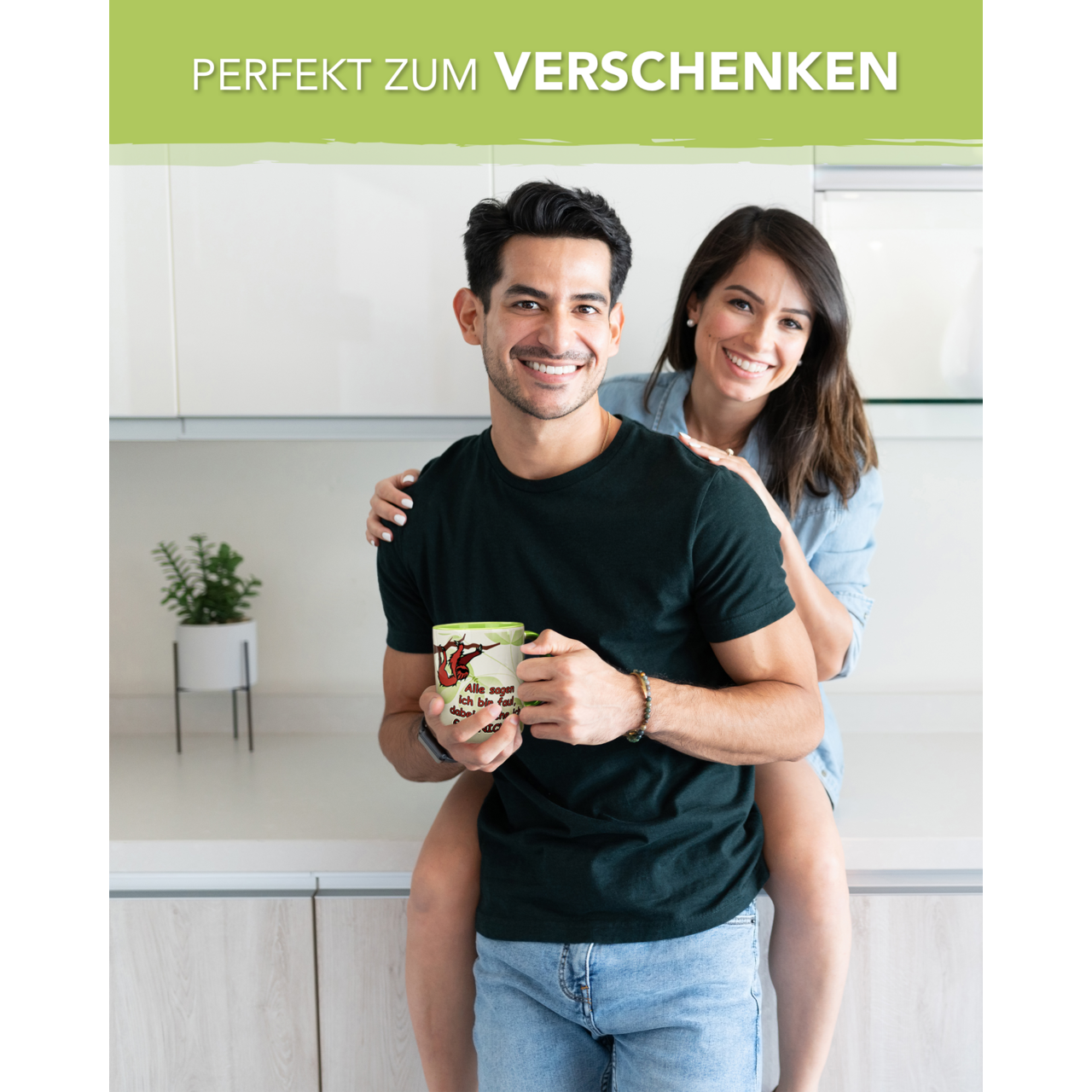 Unikatolo Tasse mit Name personalisiert Motiv Faultier