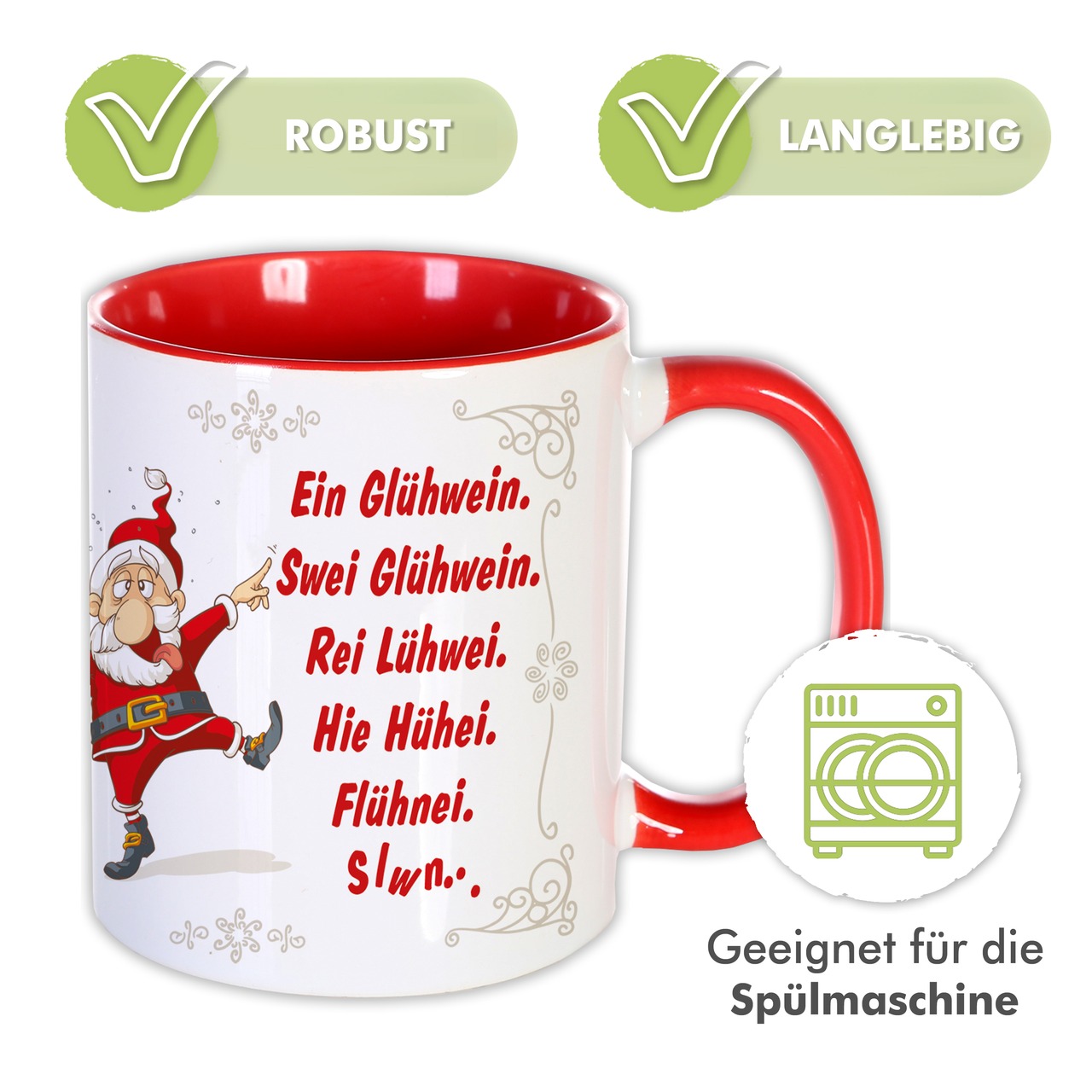 Unikatolo Glühweintasse lustig mit Name personalisiert