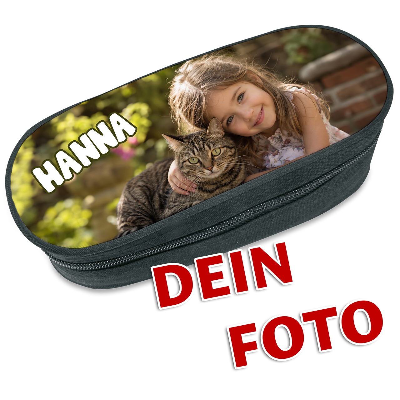 Unikatolo Federmäppchen mit Foto oder Logo personalisiert bedruckt