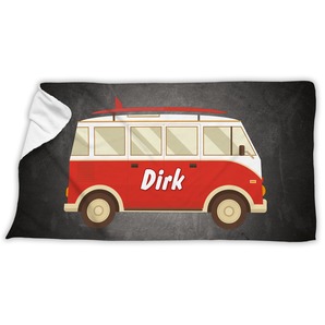 Unikatolo Badetuch Motiv Camper Van mit Name personalisiert