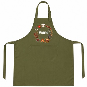 Unikatolo Grillschürze BBQ mit Name personalisiert | OLIVE