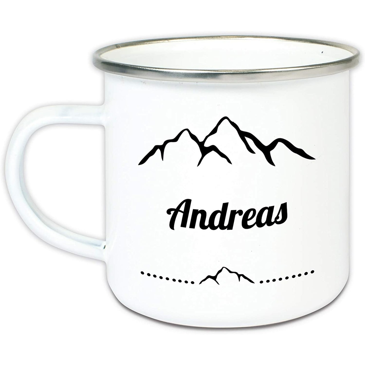 Unikatolo Emailletasse Motiv Wandern