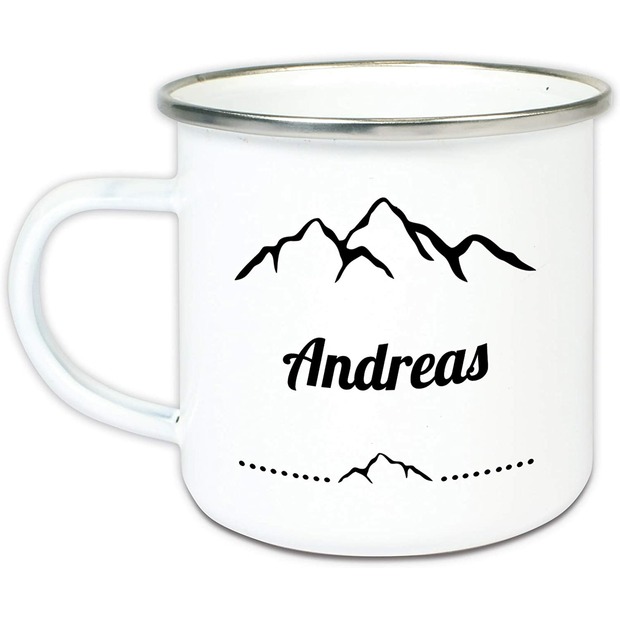 Unikatolo Emailletasse Motiv Wandern