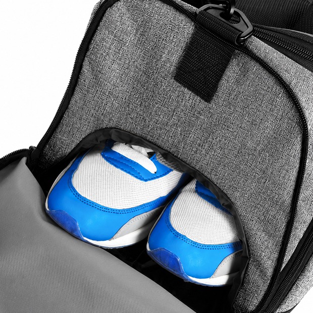 Unikatolo Sporttasche mit Name personalisiert Kinder & Erwachsene | GRAU