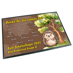 Unikatolo Fußmatte Motiv IGEL KiTa