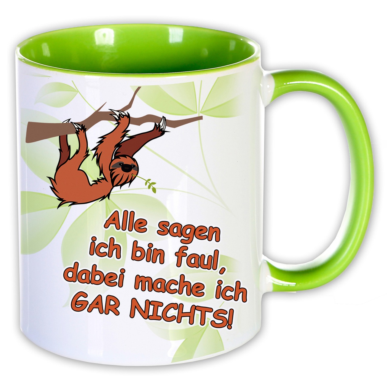 Unikatolo Tasse mit Name personalisiert Motiv Faultier