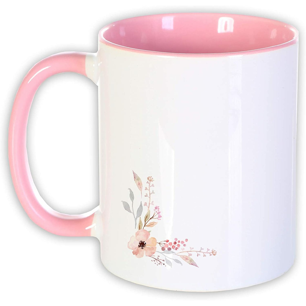 Unikatolo Tasse mit Name personalisiert Motiv Blumen