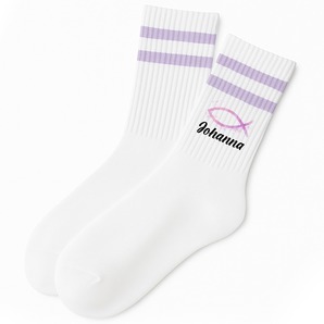 Personalisierte Socken mit Name personalisiert | Konfirmation/ Jugendweihe
