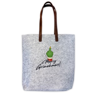 Unikatolo personalisierte Filztasche Mittelfinger mit Wunschtext