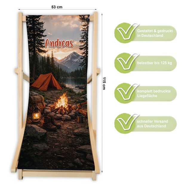 Unikatolo Campingstuhl mit Name personalisiert Camping(1)