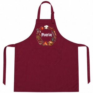 Unikatolo Grillschürze BBQ mit Name personalisiert | BORDEAUX