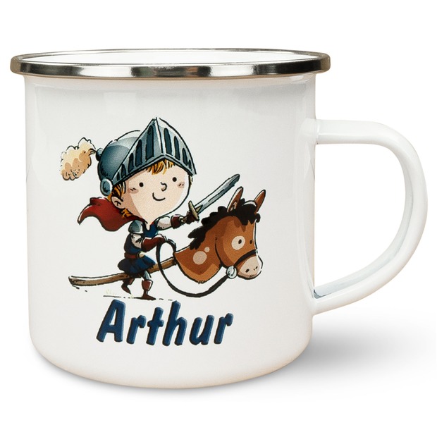 Unikatolo Emailletasse Motiv Ritter