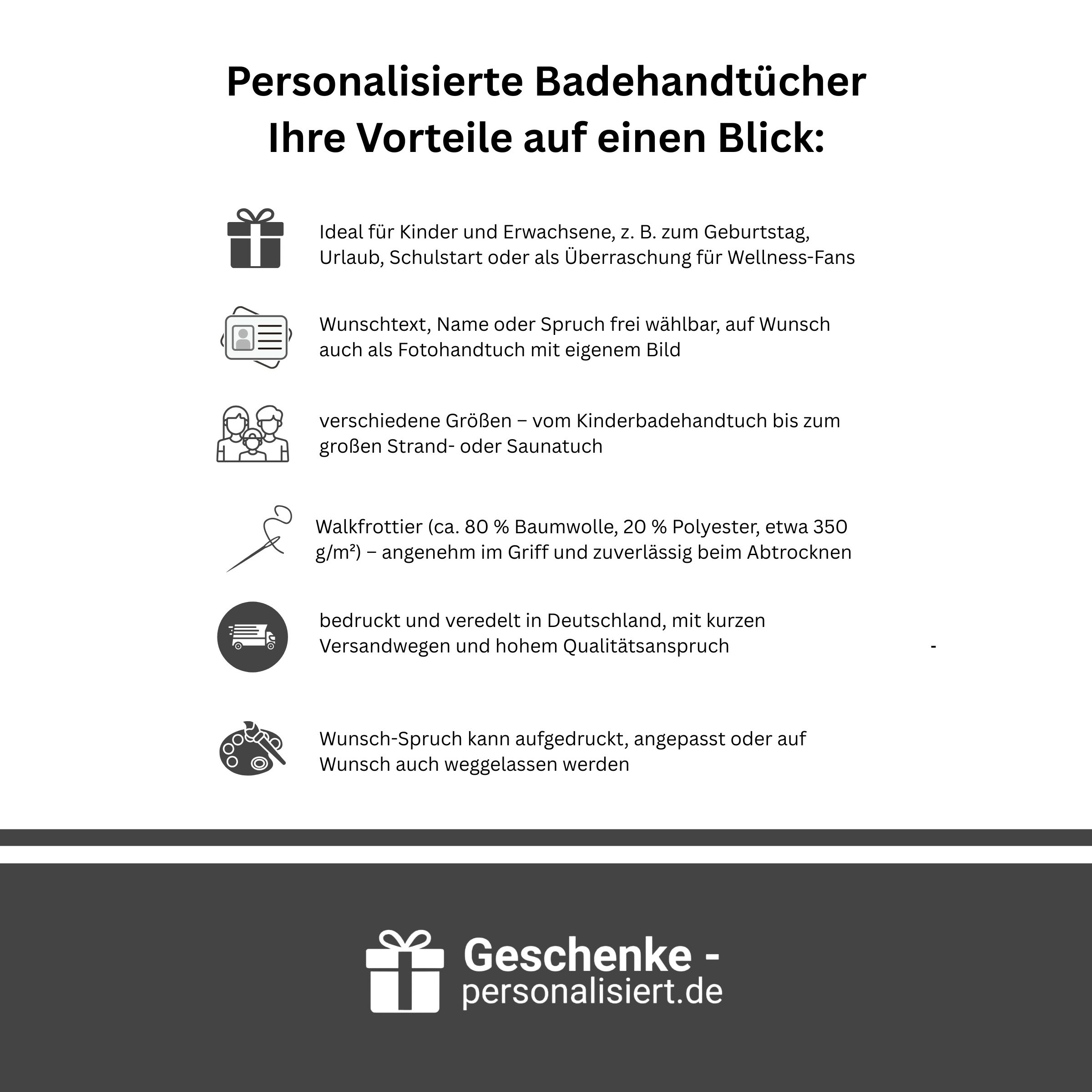 Vorteile personalisierter Badehandtücher im Überblick