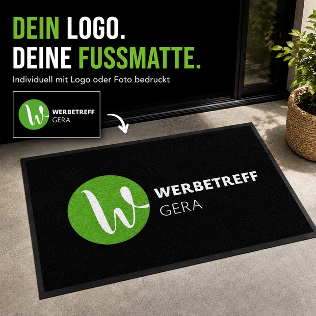 Unikatolo Fußmatte mit LOGO personalisiert individuell bedruckt