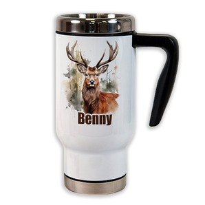 Unikatolo Thermobecher mit Name personalisiert | Hirsch