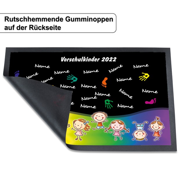 Unikatolo Fußmatte Motiv HÄNDE Kita