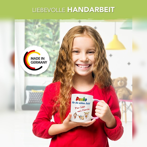 Unikatolo Tasse zum KiTa Abschied mit Namen bedruckt | ROSA