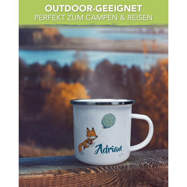Unikatolo Emailletasse Motiv Fuchs