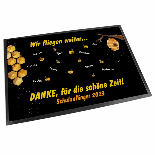 Unikatolo Fußmatte Motiv BIENEN KiTa