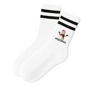 Weihnachtssocken Schneemann mit Name